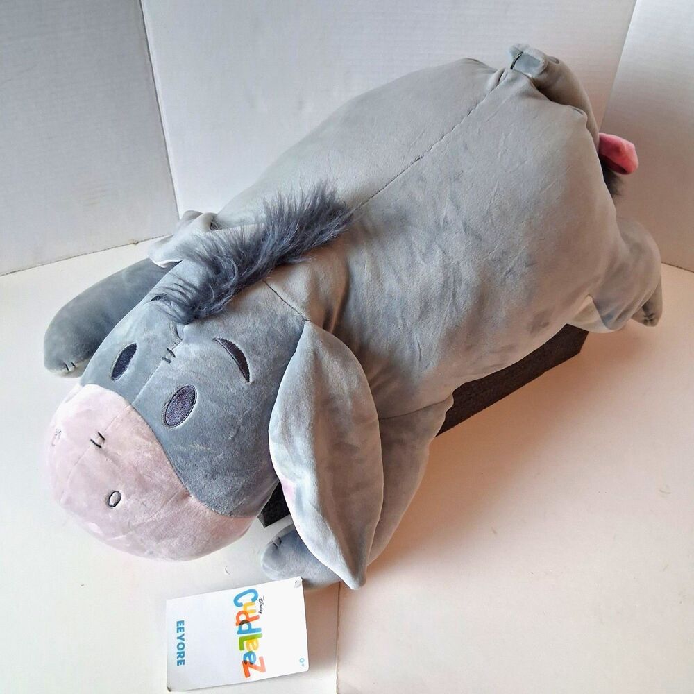 Disney Store Winnie The Pooh Eeyore Cuddleez 24" Jumbo Plush Gray